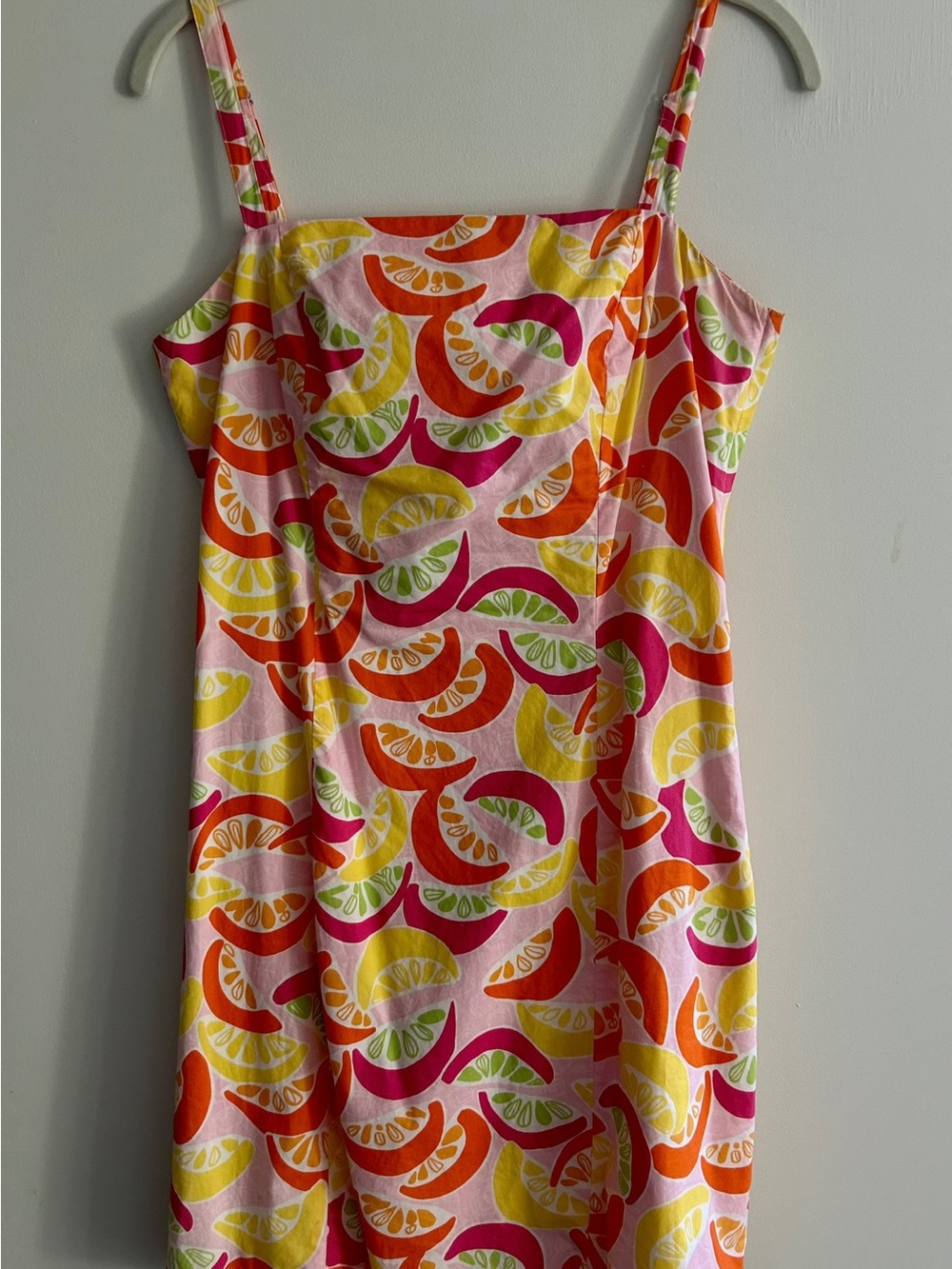 Lilly Pulitzer Ex-Squeeze Me Citrus Print Sundress Size 6 Pink Orange Yellow